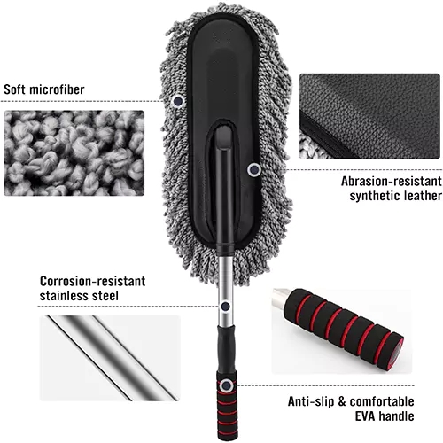 MICROFIBER TELESCOPIC HANDLE BRUSH CAR DUSTER