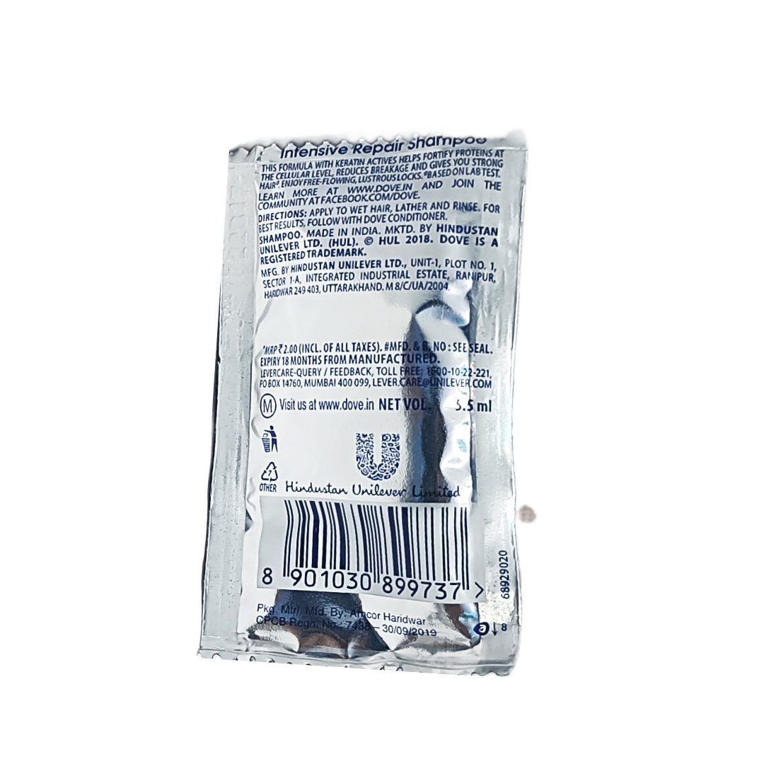 Dove Intensive Repair Shampoo - ₹2 × 64N
