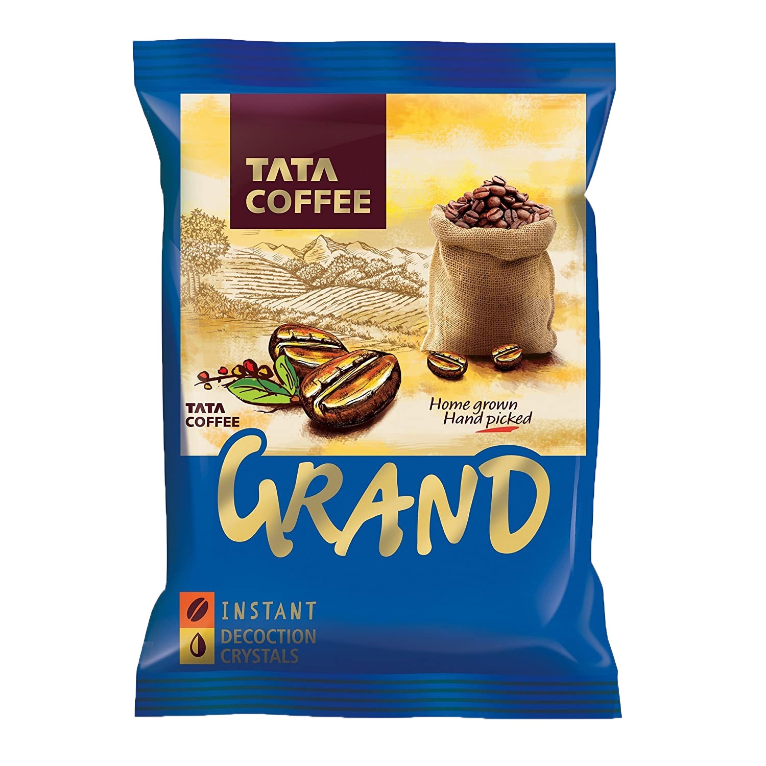 Tata Coffee Grand Classic Instant Coffee - 100% Coffee Blend Poly - 50GM