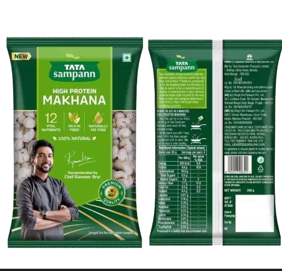 Tata Sampann High Protein Premium Makhana - 200gm (Pack of 18)