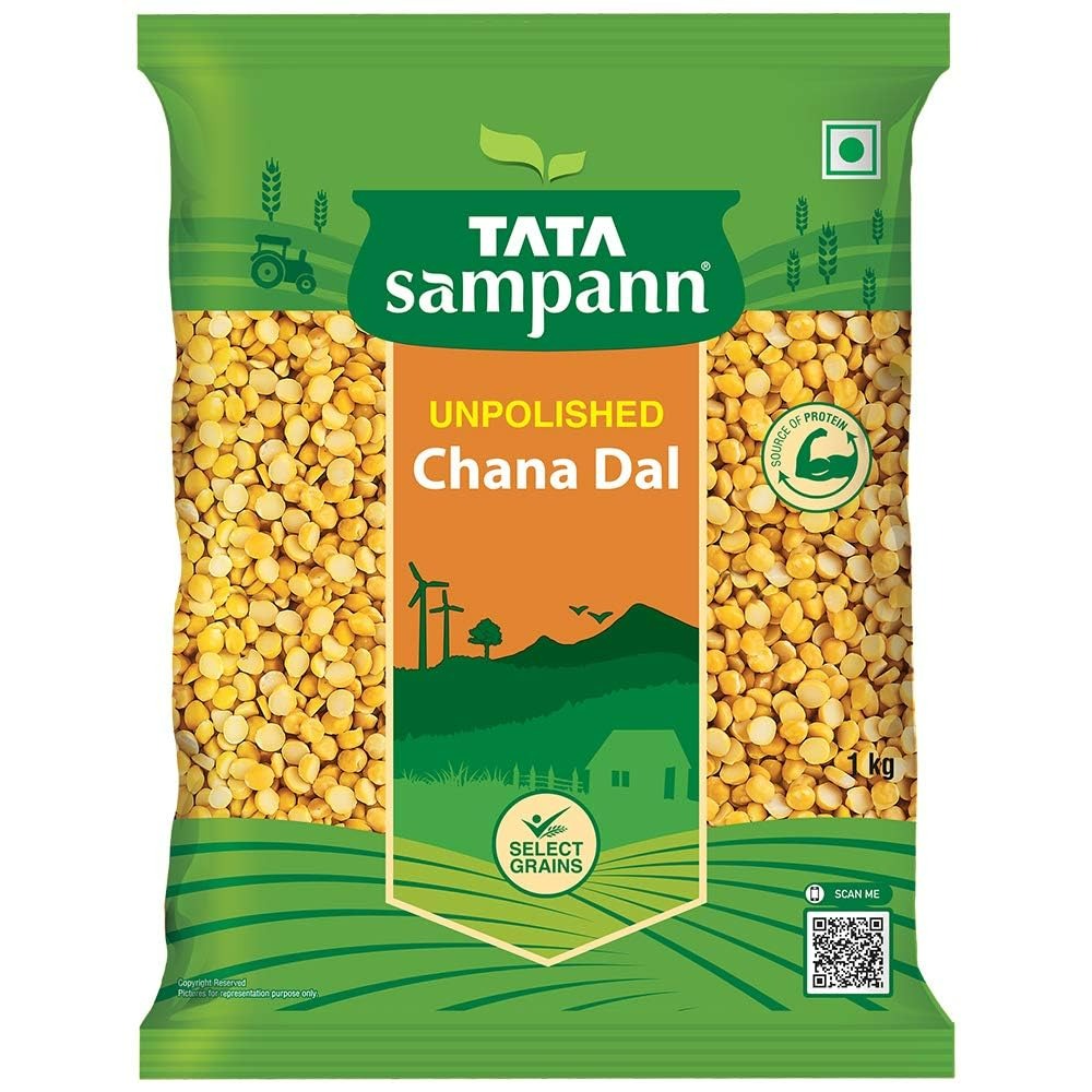 Tata Sampann Unpolished Chana Dal - 1kg