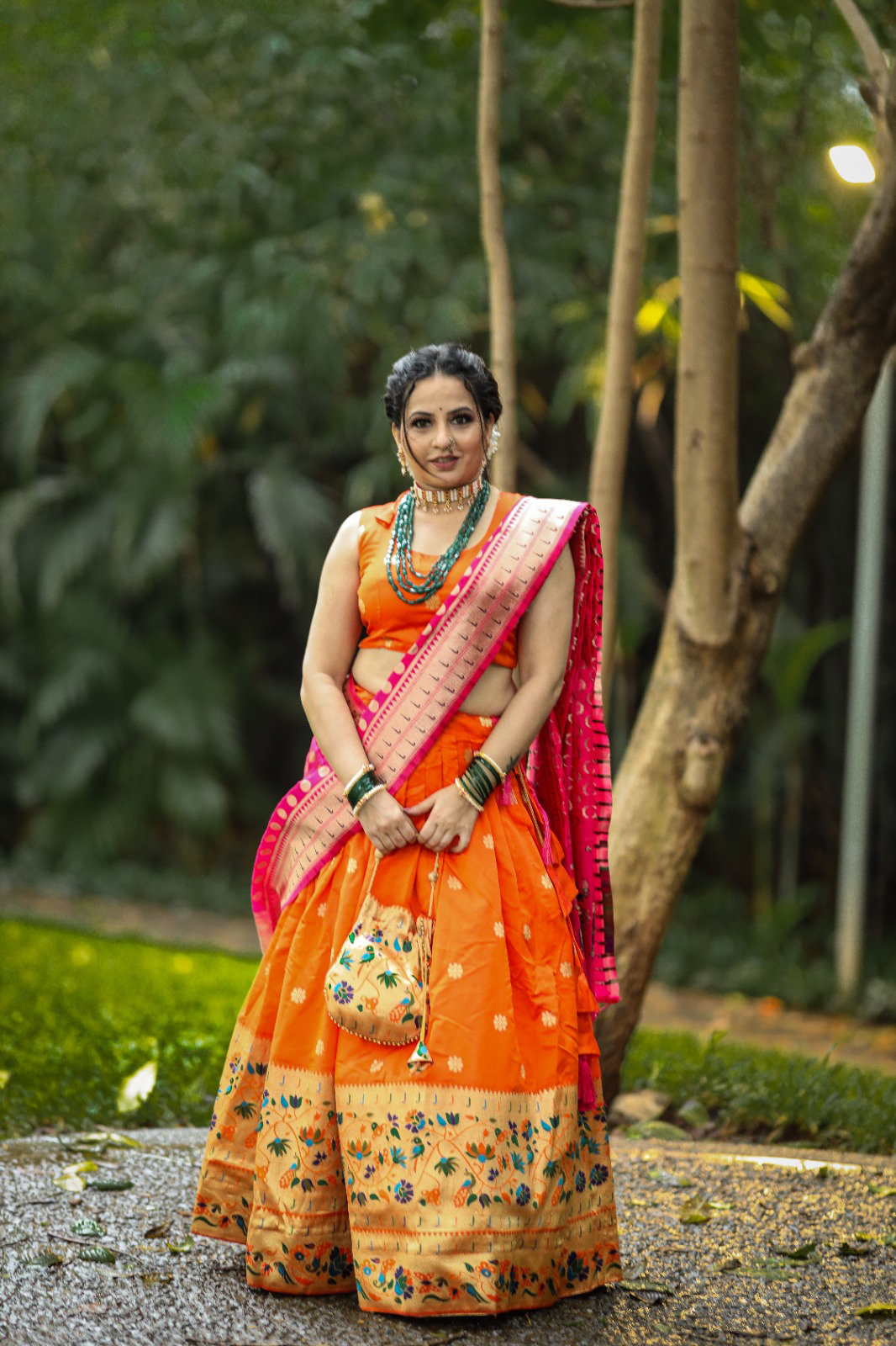 Antique Fashion  Paithani Lehenga choli