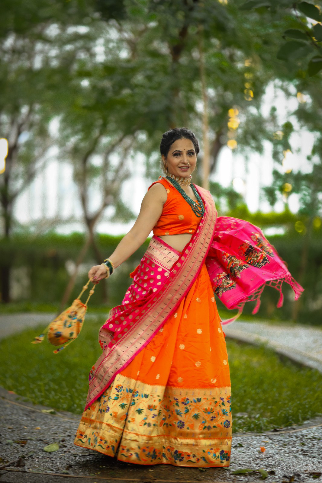 Antique Fashion  Paithani Lehenga choli