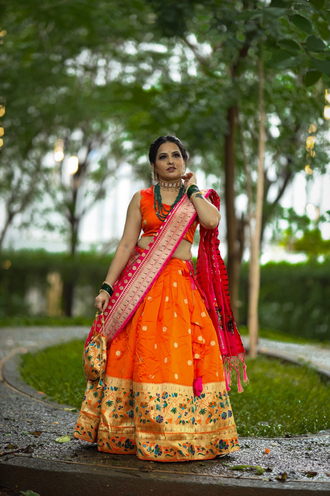 Antique Fashion  Paithani Lehenga choli