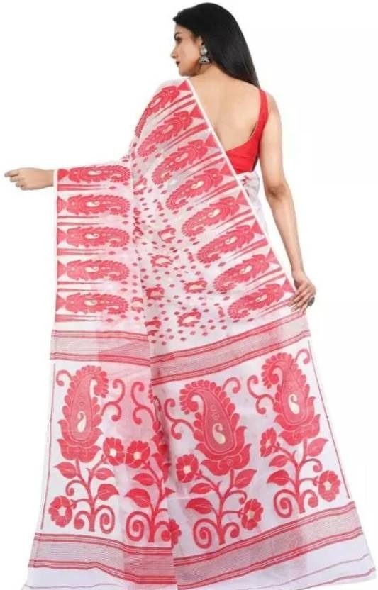 Handloom Woven Zari Mina Jamdani - Soft