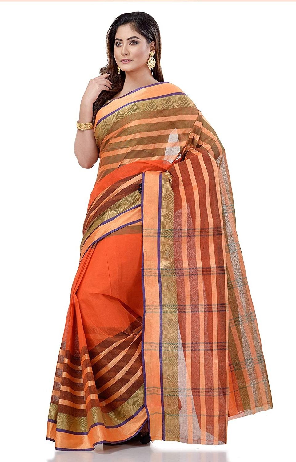 Handloom Cotton Bengali Tant Saree