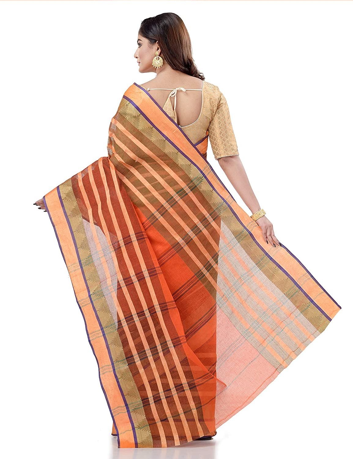 Handloom Cotton Bengali Tant Saree