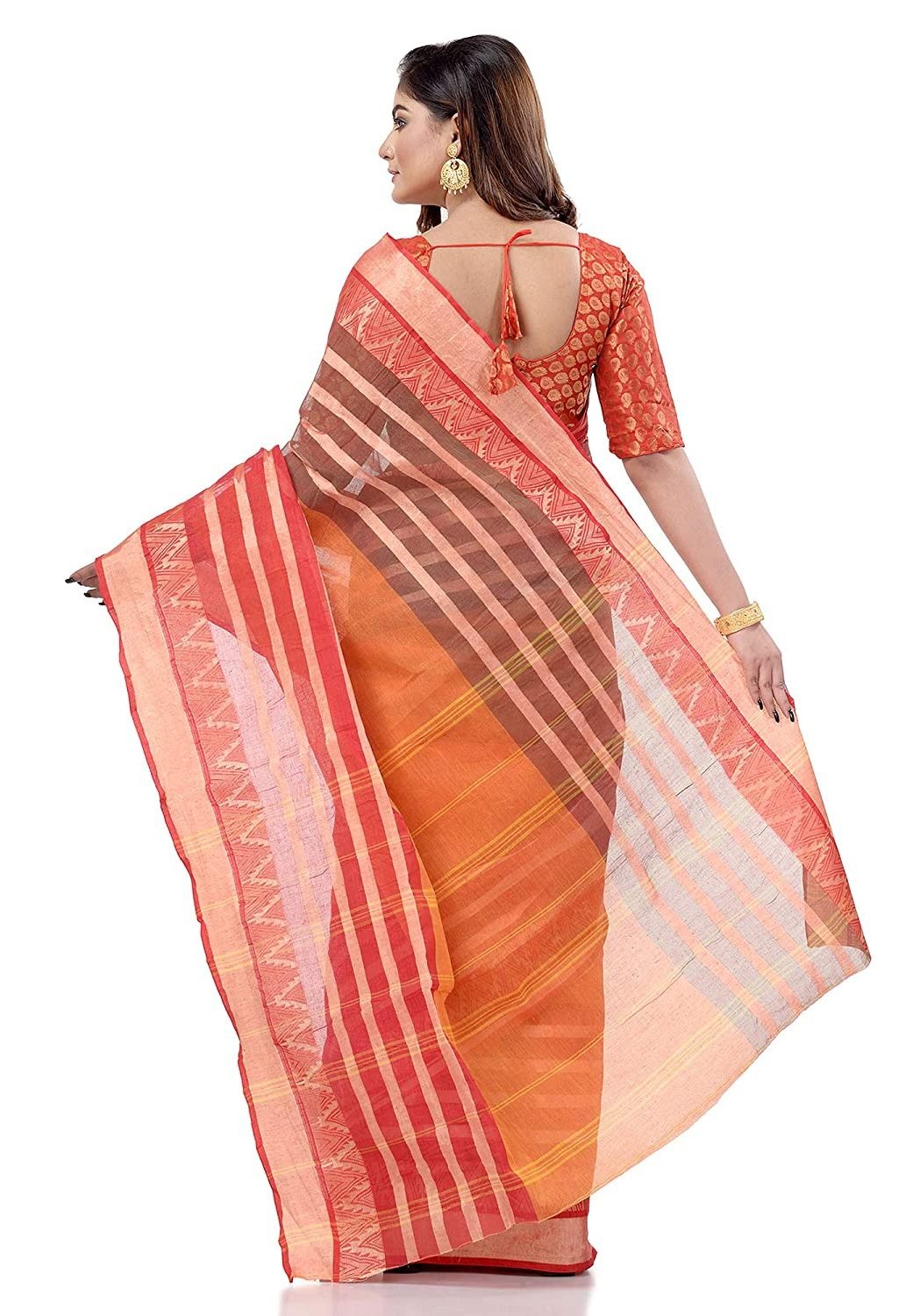 Handloom Cotton Bengali Tant Saree