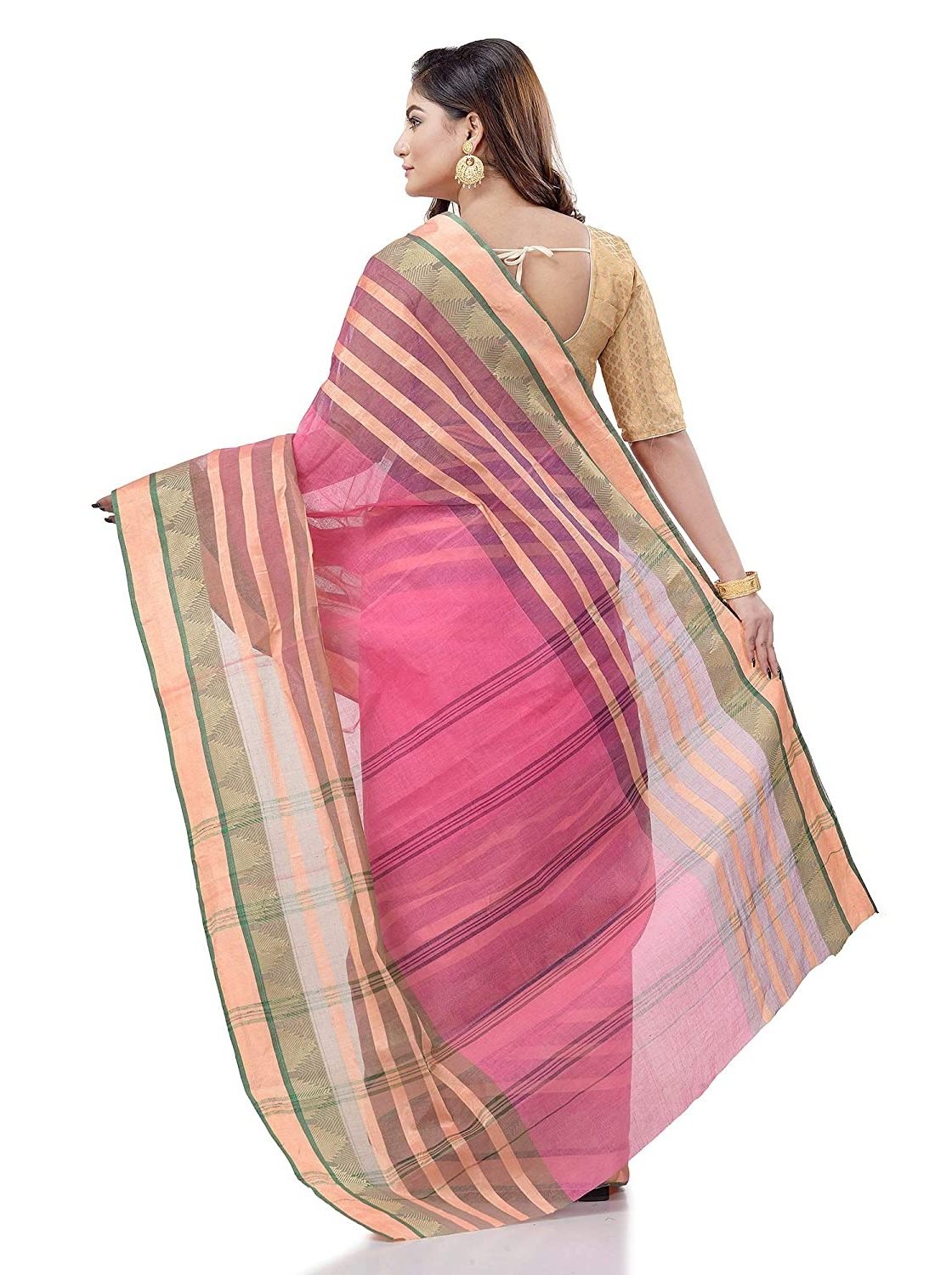 Handloom Cotton Bengali Tant Saree