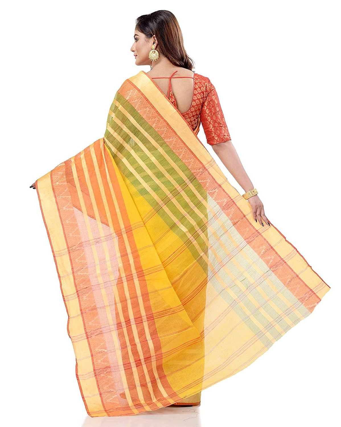 Handloom Cotton Bengali Tant Saree