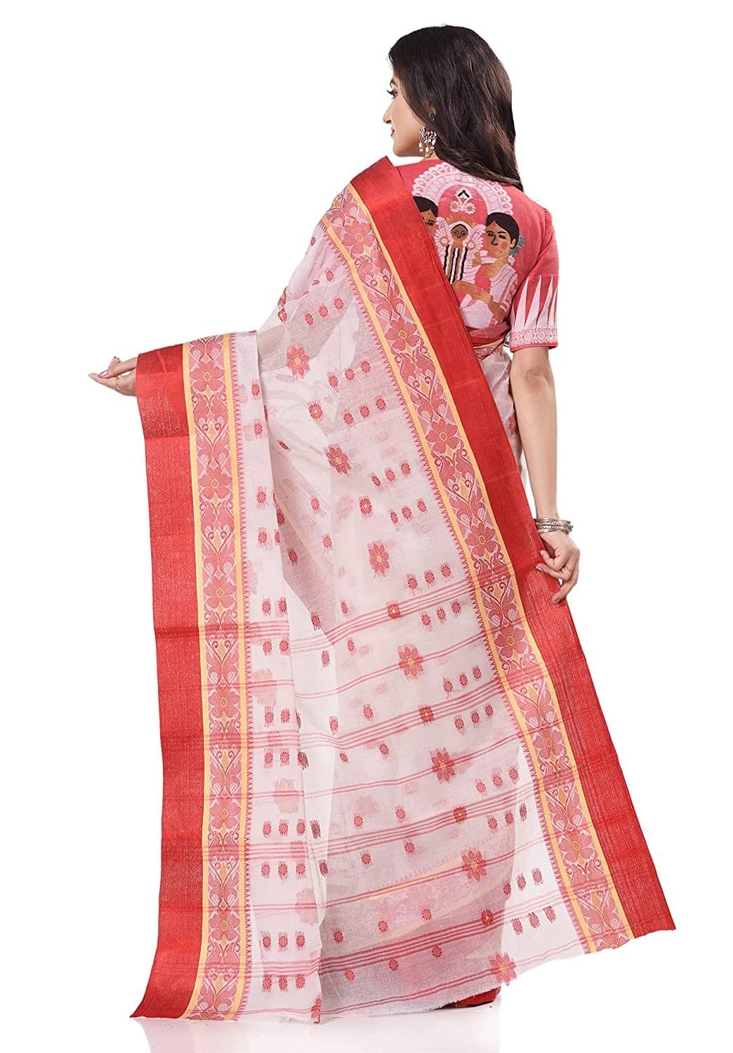 Handloom Cotton Bengali Tant Saree