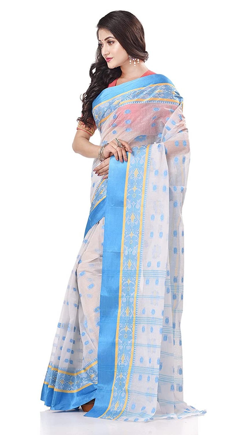 Handloom Cotton Bengali Tant Saree