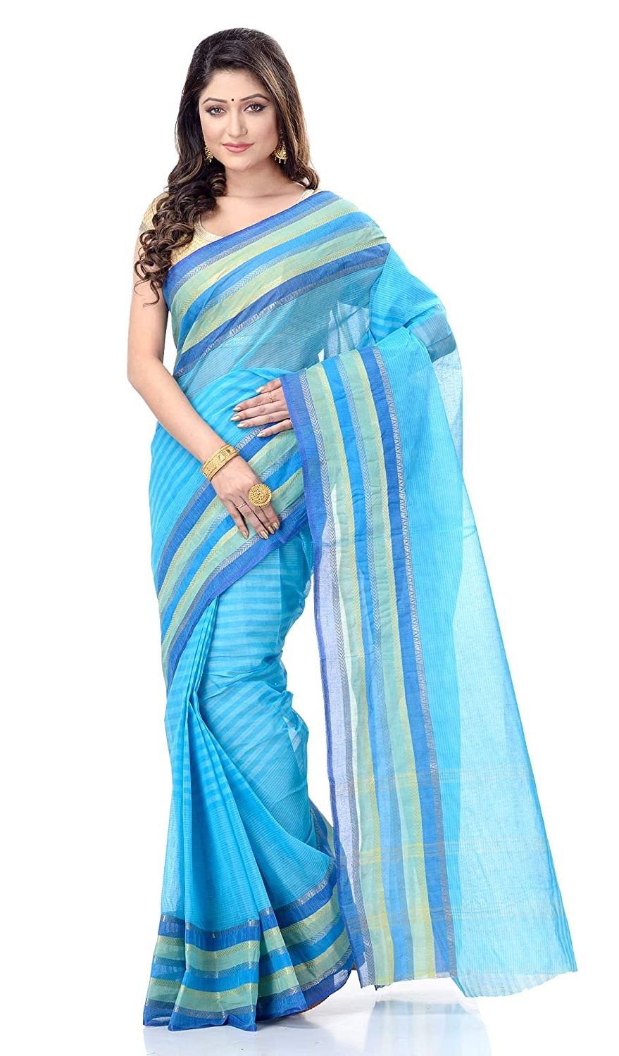 Handloom Cotton Bengali Tant Saree