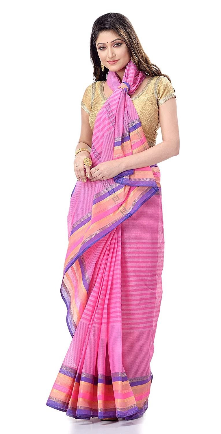 Handloom Cotton Bengali Tant Saree