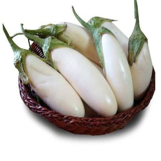 White Brinjal / Safed Baigan (240g-260g) Approx