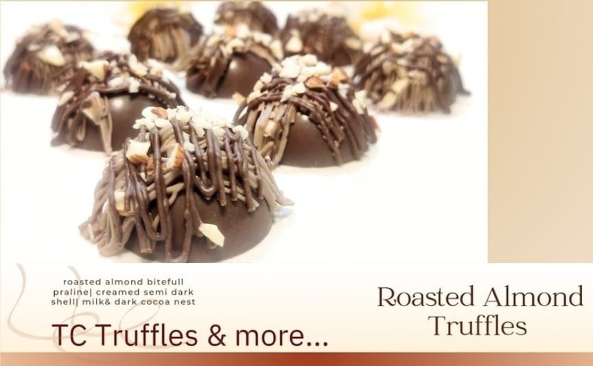 Roasted Almonds Nest Truffles