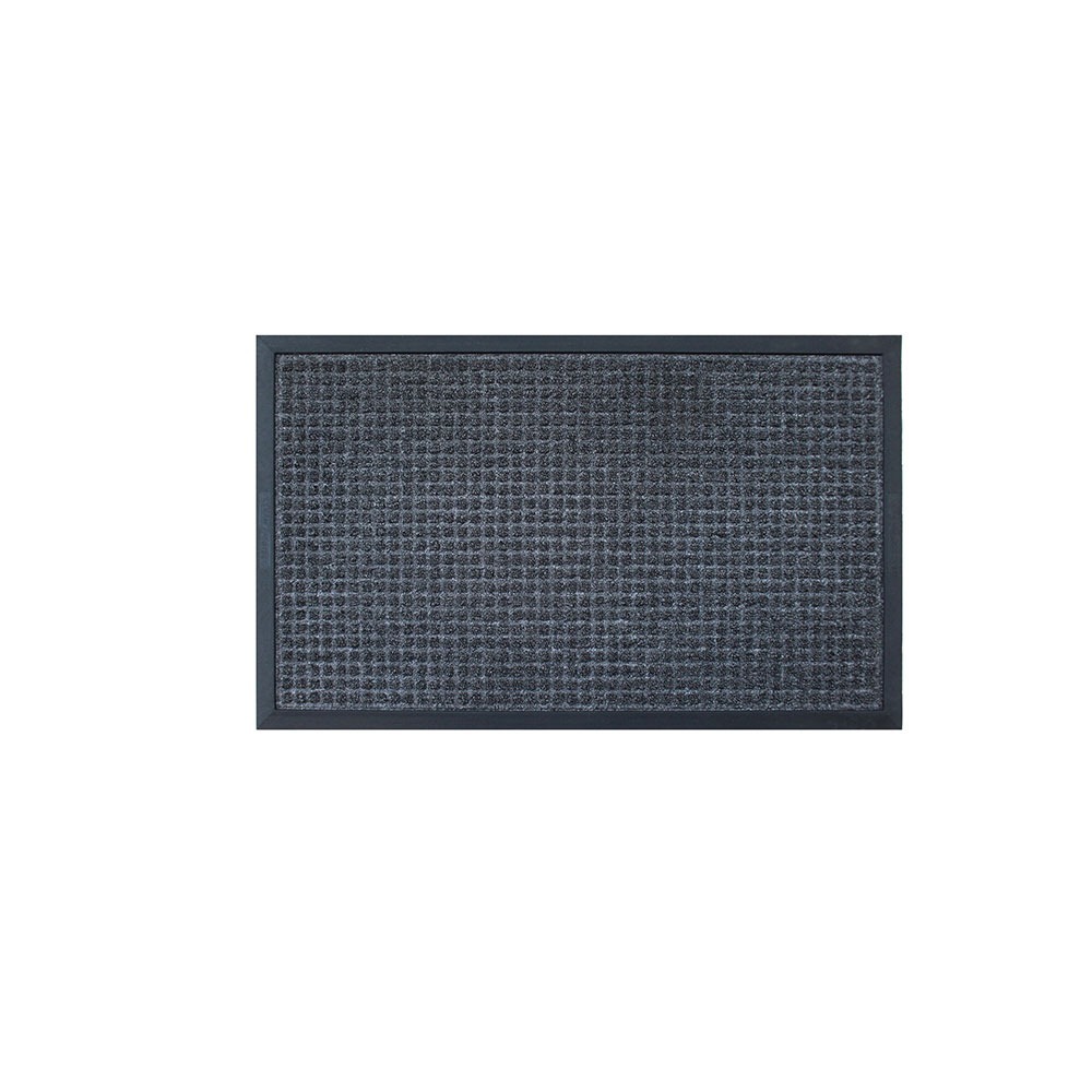 LUXE HOME INTERNATIONAL Luxe Home PVC Rubber Outdoor Door Mat Polkadot Design Long Main Entrance Doormate Anti Slip Waterproof Welcome Mats for Floor, Bathroom, Kitchen, Office, Gym (Anthra, 45x75 cm, Pack of 1 ) - Anthra