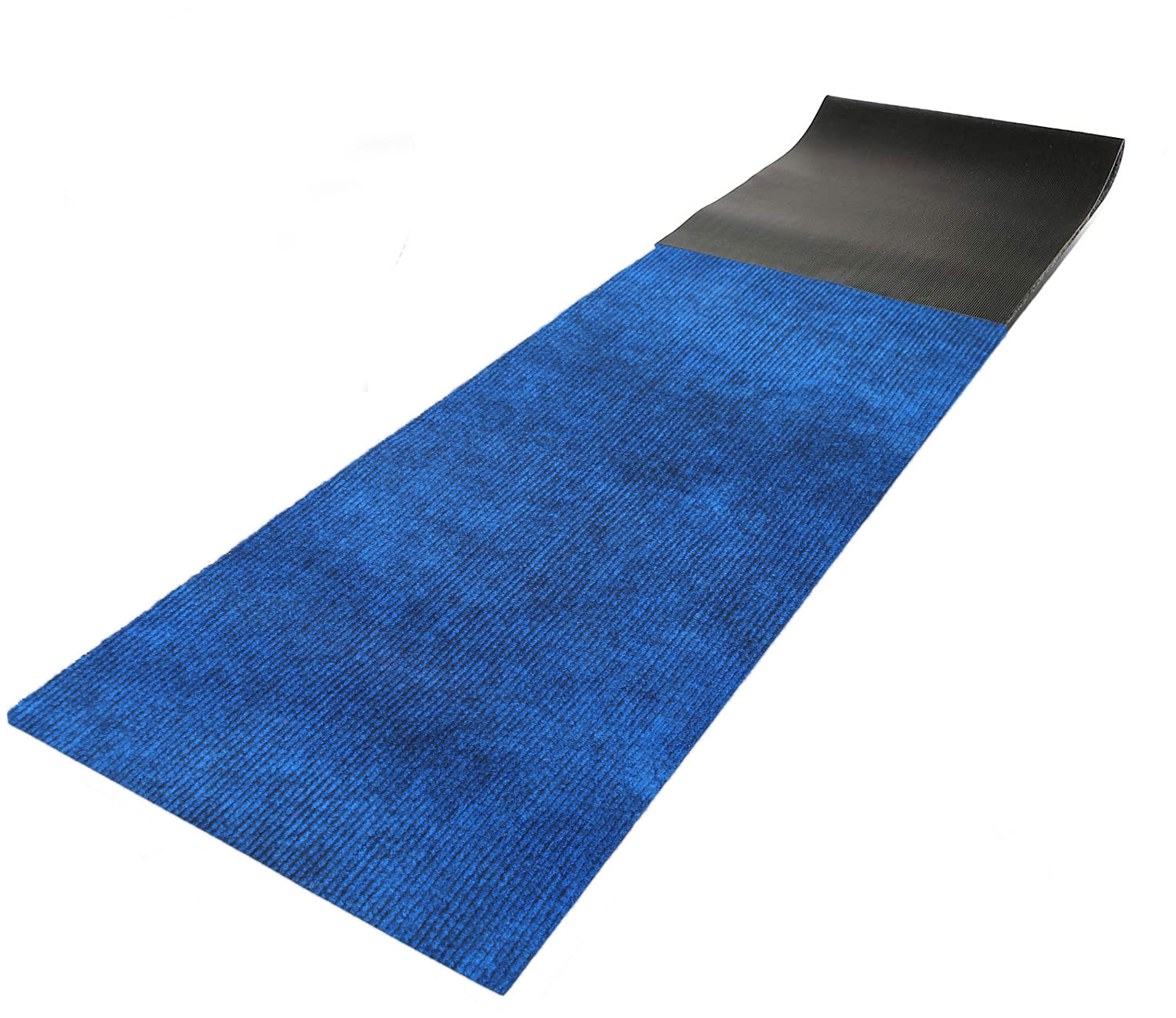 LUXE HOME INTERNATIONAL LuxeHomeArizonaSoftAnti-SkidWashableRunnerforKitchen,Bedroom,Living-Room,PrayerRoom,Office,Hotels,Halls(Blue_2x17Feet,Pieceof1) - Blue