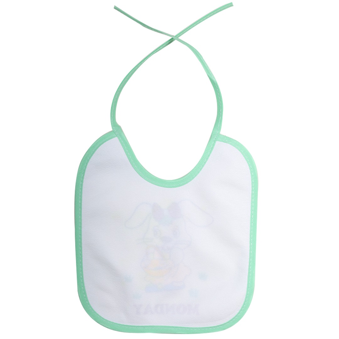 FAIRBIZPS Soft Cotton Baby Bibs Washable Waterproof 7 Days Printed Baby Bibs Apron for Baby Feeding (Pack of 7)