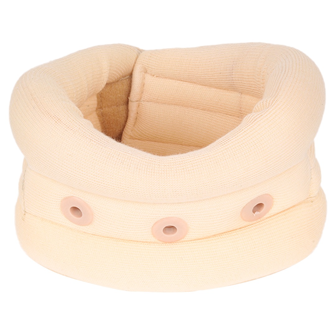 FAIRBIZPS Plain Soft Cervical Collar, For Neck Support, Relieves From Neck Pain, Excessive strain on the neck muscles - Medium (Beige)