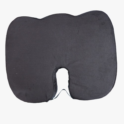 FAIRBIZPS Coccyx, Tailbone, Sciatica, Lower Back Support and Pain Relief Seat Cushion with Removable Cover Fits Most Desk, Computer Chairs and Car Seats  - Standard, Black