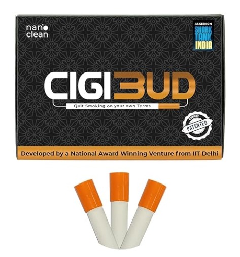 CIGIBUD | Anti Smoking Filters | Stoptar Cigarette Filters | Cigarette Smoking Filters | Safety Filters for Smoking | Smoking Safety Accessory| Regular Smoking Filters | Tar Reduction Filters | Multi-filtering helps to reduce tar and smoke and also helps to quit smoking - White Color (Pack of 60 Pieces) - 1 x 1 x 4.1 cm, White