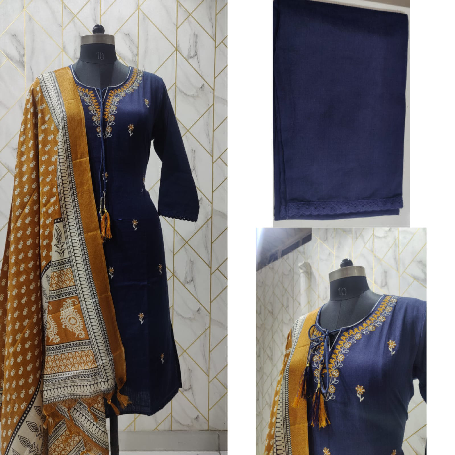 KDJ 2905 Premium Khadi Cotton Kurti - M-38