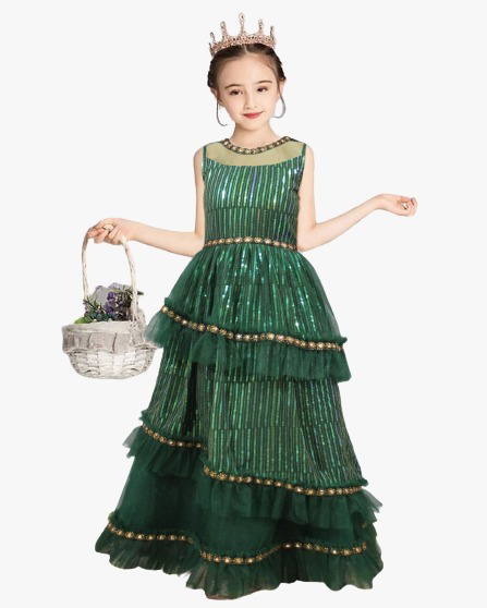ARM HARRY CHILDREN GOWN - GREEN, 8 To 9