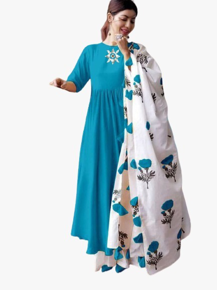 ARYM SHIPRA PAIR SETKURATI-PLAZZO-DUPATTA - light Blue, 2XL-44