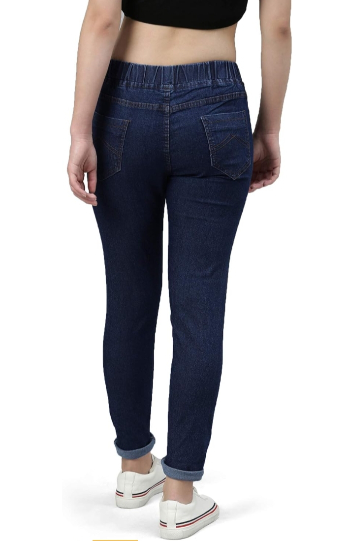 Comfort Lady DENIM Jegging (Dark BLUE)) - L