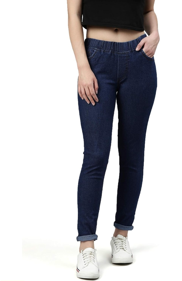 Comfort Lady DENIM Jegging (WHITE) - 3XL