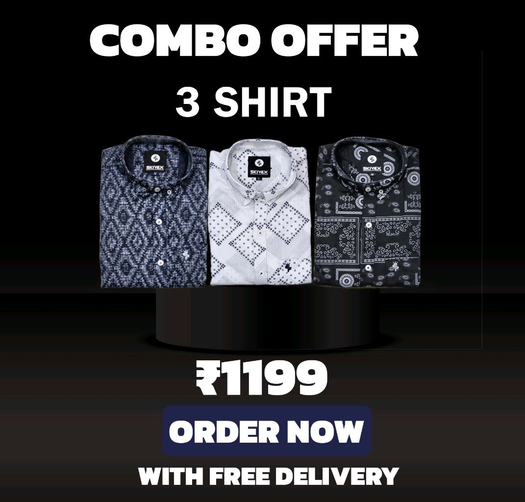 3 SHIRT  COMBO OFFER SKIYEX - L