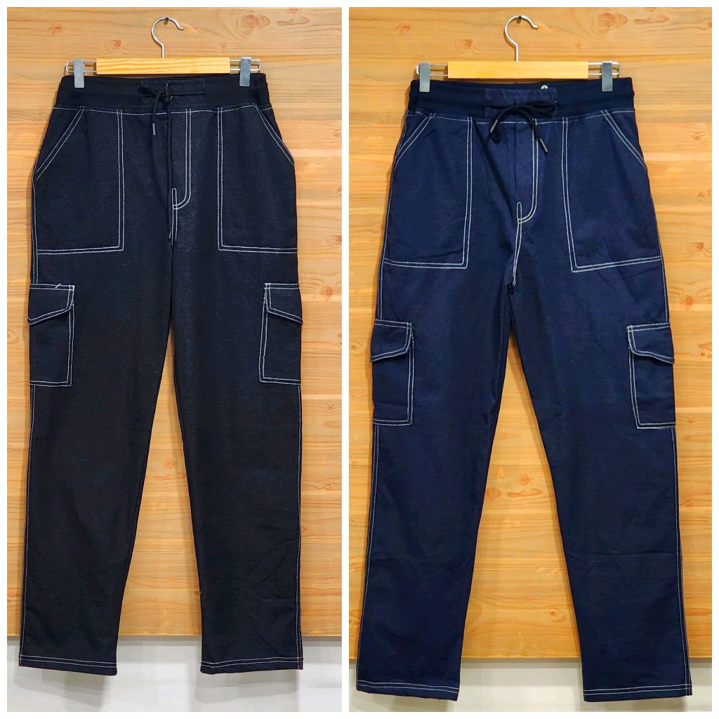 DENIM LOWER PANT COMBO 2PS ONLY  - M