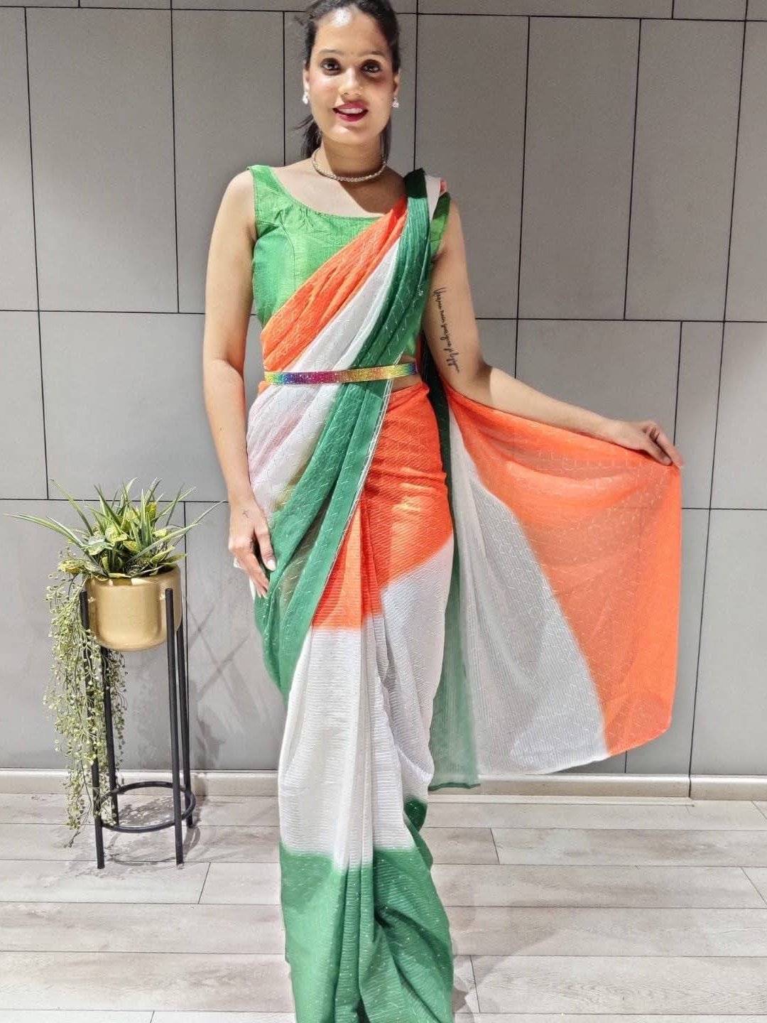 Rajpath Rangkaat Wholesale Tiranga Print Independence Day Special Sarees -  textiledeal.in