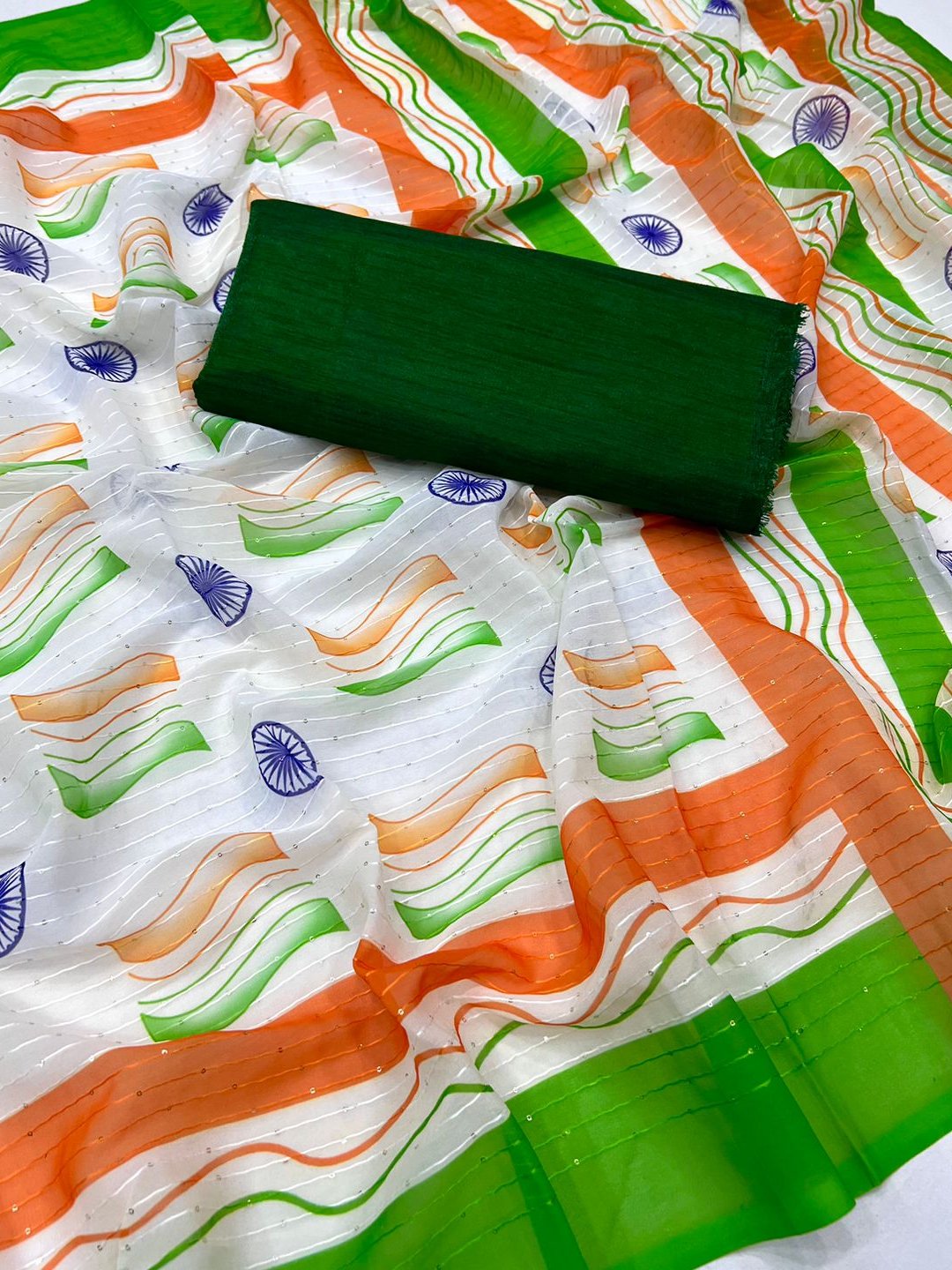 Tiranga Saree Meesho Haul 2022 | Republic Day Saree Variety_Cotton  _Georgette _Silk _Saree Haul. - YouTube