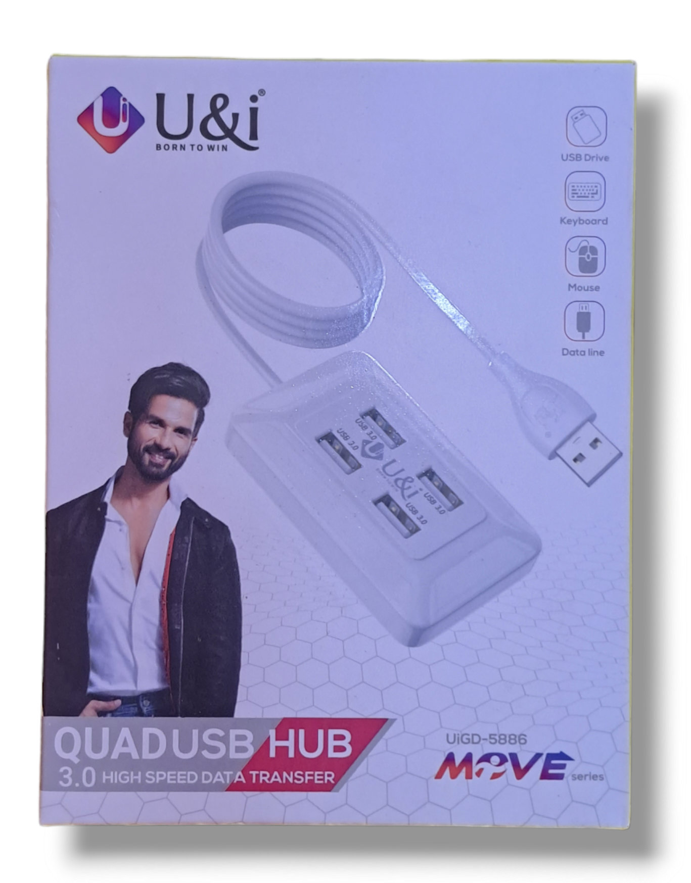 U&I QUADUSB HUB 3.0 HIGH SPEED DATA TRANSFER