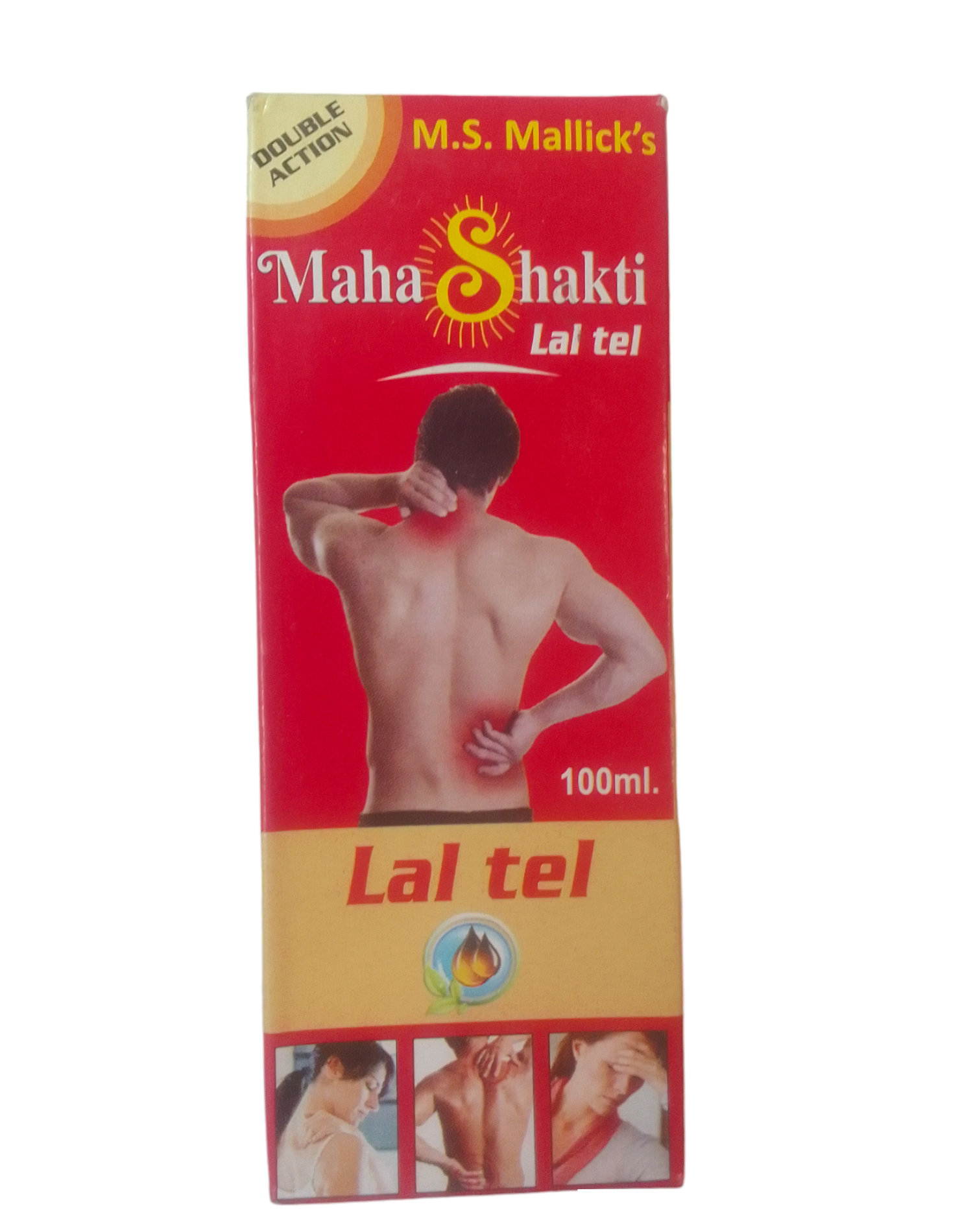 M.S. MALLICK'S B Tara Maa Ayurved Maha Skati Lal Oil 100 ML Double Action