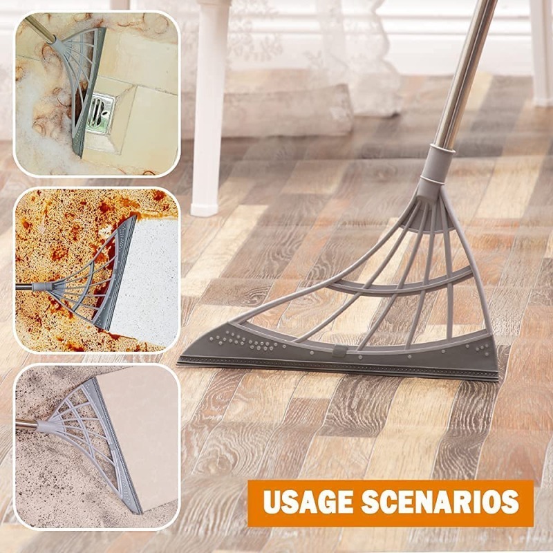 Multifunctional magic broom Wiper mop Bathroom floor glass wiper Soft rubber  broom folding scraper