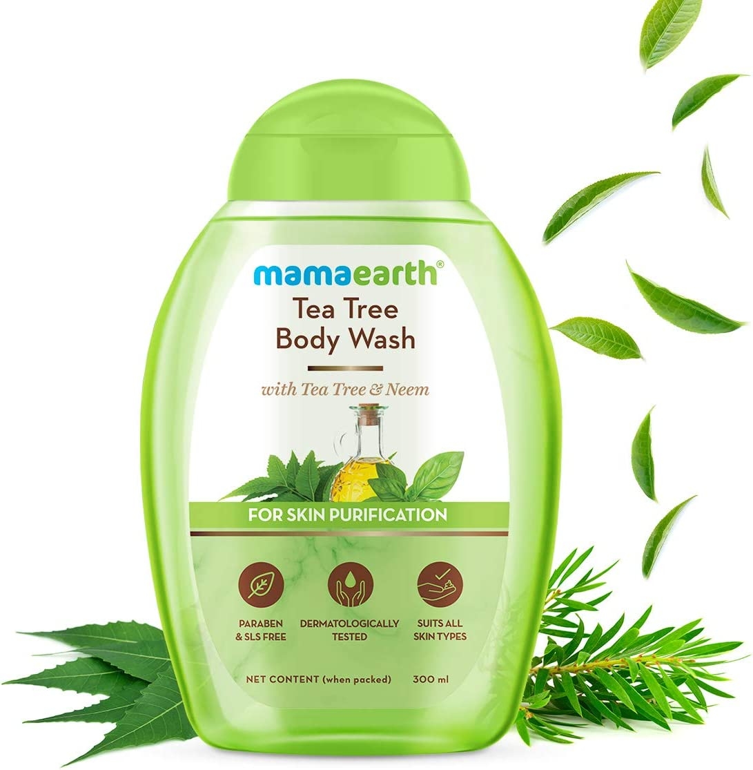 Mamaearth Tea Tree Body Wash With Tea Tree & Neem, Body Wash Mamaearth Tea Tree Body Wash With Tea Tree & Neem, Shower Gel For Skin Purification – 300 ml