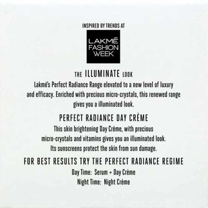 Lakme Absolute Perfect Radiance Skin Brightening Day Crème (Cream) With Sunscreen, 50 g