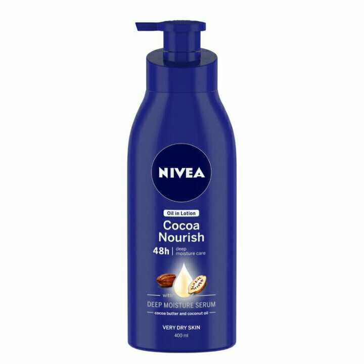 NIVEA Body Lotion for Very Dry Skin, Cocoa Nourish, with Coconut Oil & Cocoa Butter, For Men & Women, 400 ml