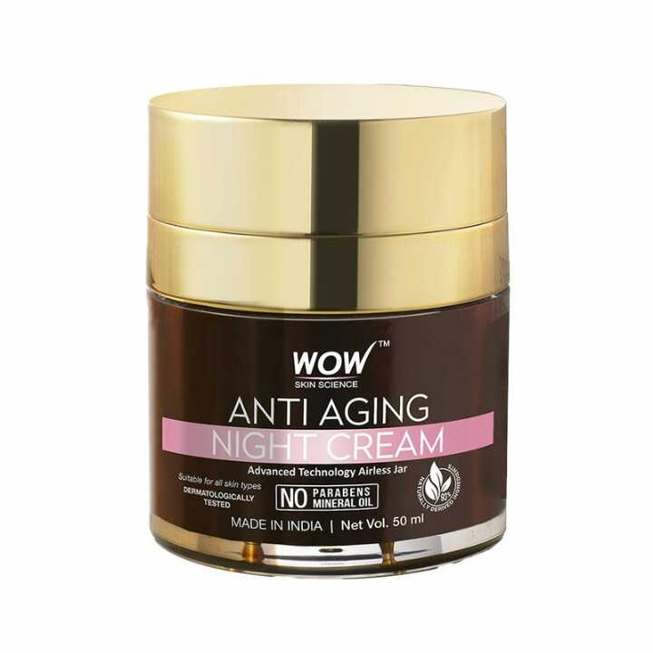 WOW Anti Aging No Parabens & Mineral Oil Night Cream, 50mL