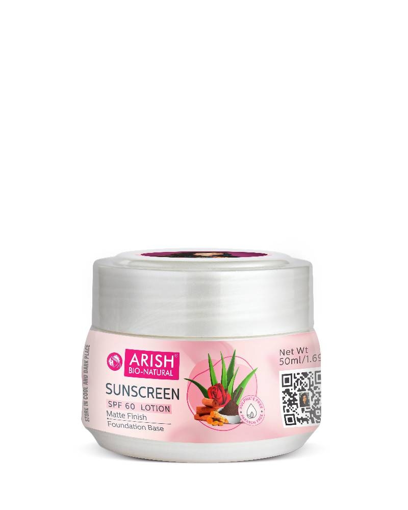 Arish SUNSCREEN SPF 60 LOTION- 50 ml