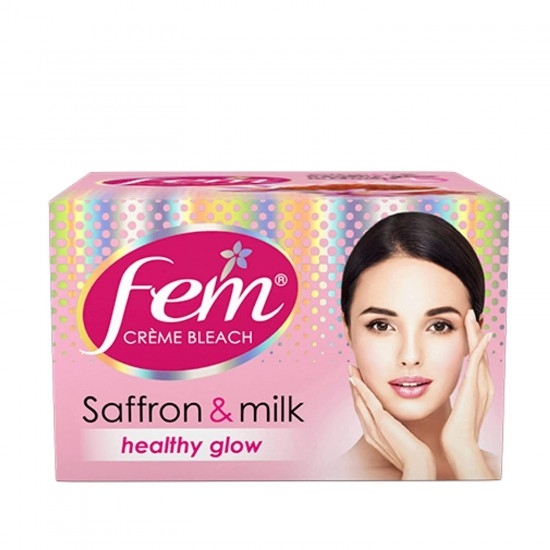 Fem Saffron & Milk Healthy Glowing Bleach ,40gm