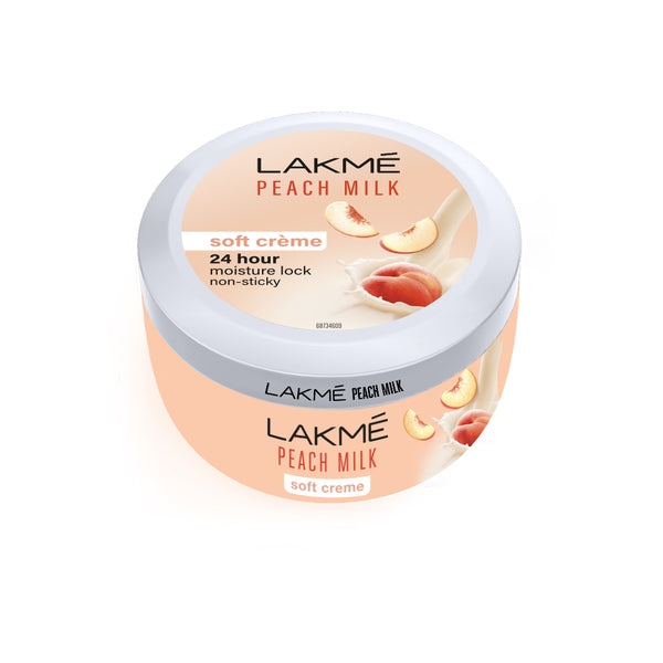 Lakme Peach Milk Soft Crème (Cream), Light Weight With 24Hr Moisture Lock 100 gm