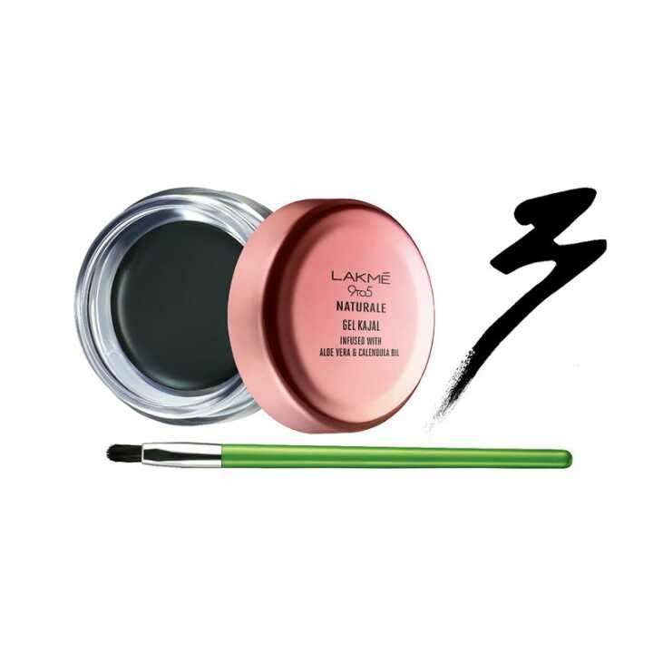 Lakmé 9 to 5 Naturale Gel Kajal, Black, 3 g