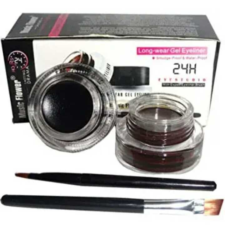 Music Flower Long Wear Gel Eyeliner black & Brown .30gm