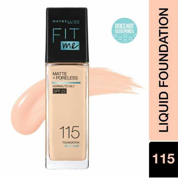 Maybelline New York Fit Me Matte+Poreless Liquid Foundation 115