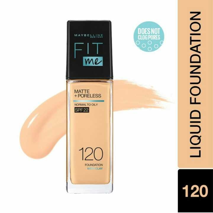 Maybelline New York Fit Me Matte+Poreless Liquid Foundation 120