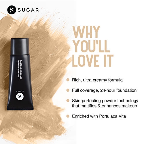 SUGAR Rage For Coverage 24hr Foundation - 40 Breve (25ml)